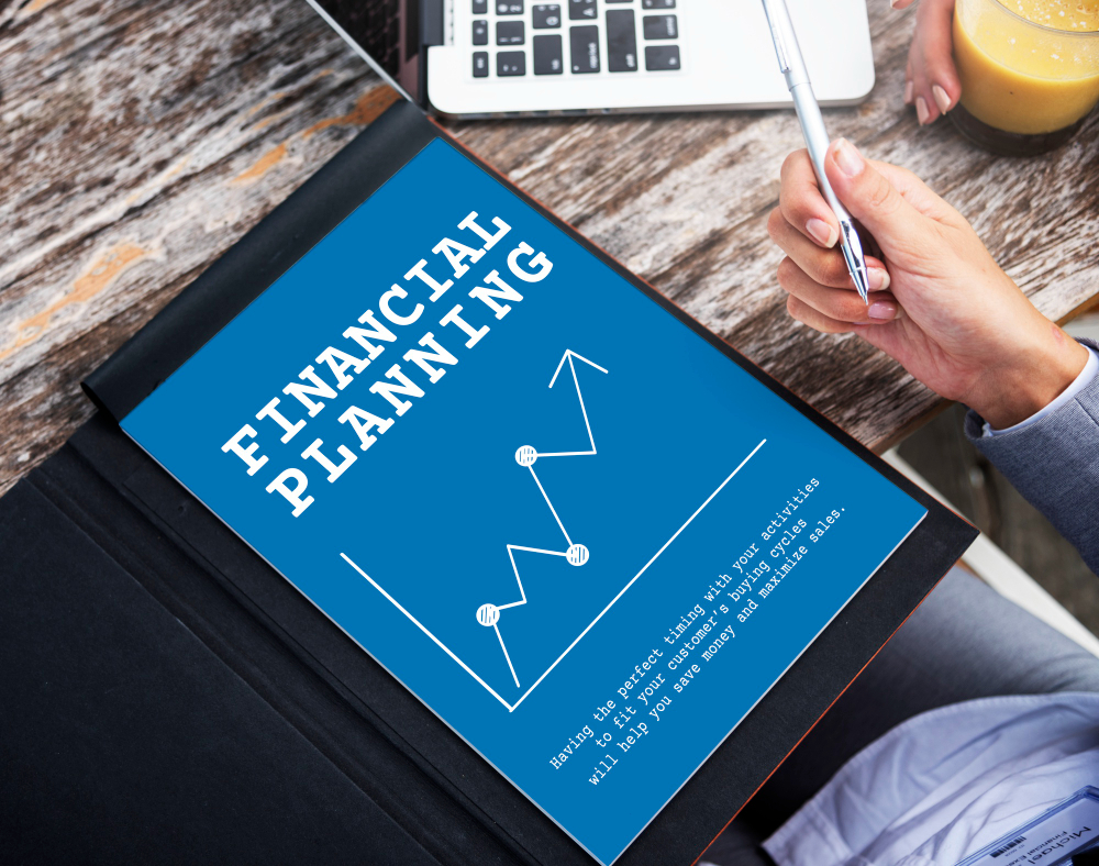 Investment planning session with client